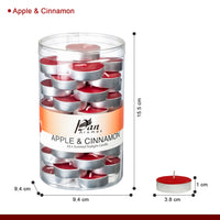 45-Pack Scented Tealight Candle - Apple & Cinnamon