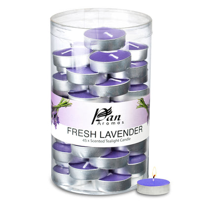 45-Pack Scented Tealight Candle - Fresh Lavender