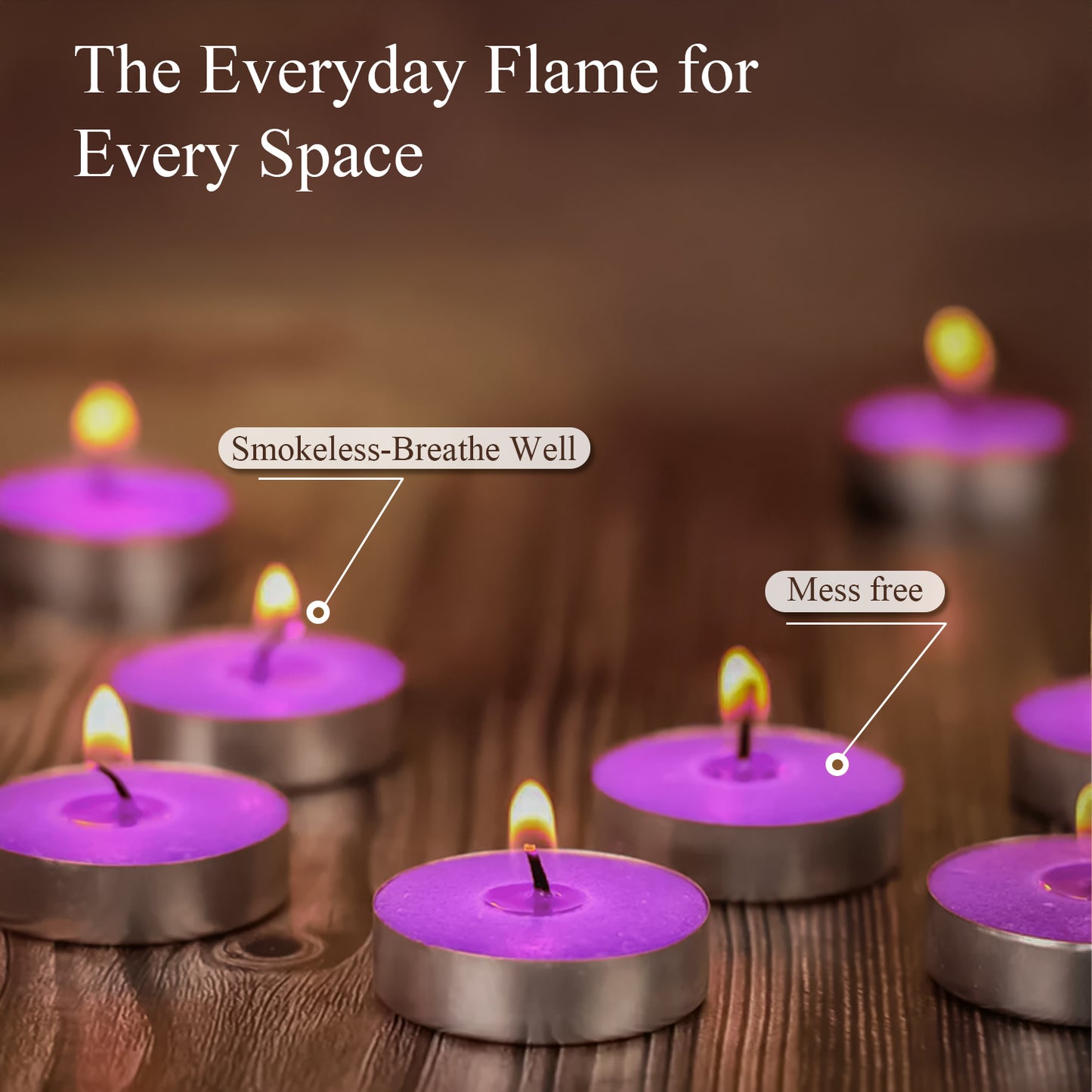 45-Pack Scented Tealight Candle - Fresh Lavender