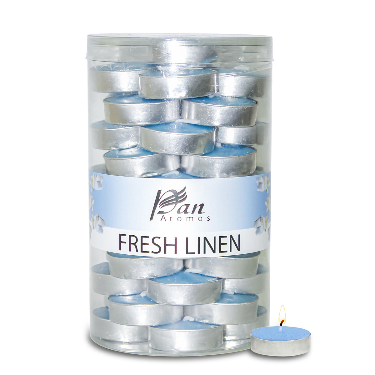 45-Pack Scented Tealight Candle - Fresh Linen