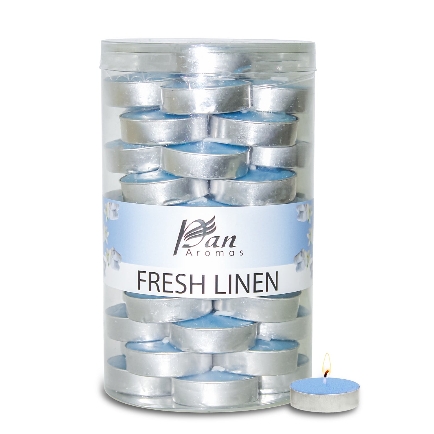 45-Pack Scented Tealight Candle - Fresh Linen