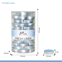45-Pack Scented Tealight Candle - Fresh Linen