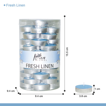 45-Pack Scented Tealight Candle - Fresh Linen