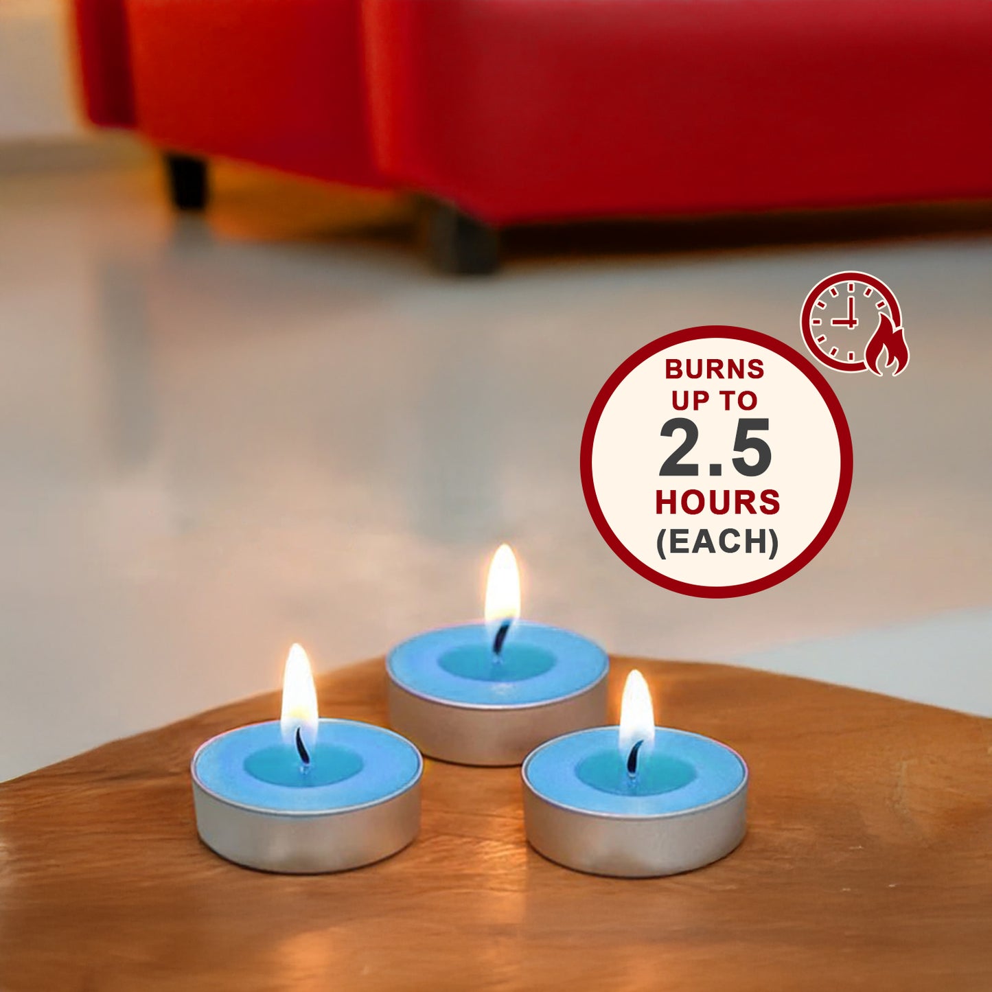 45-Pack Scented Tealight Candle - Fresh Linen