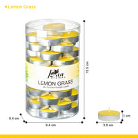 45-Pack Scented Tealight Candle - Lemon Grass