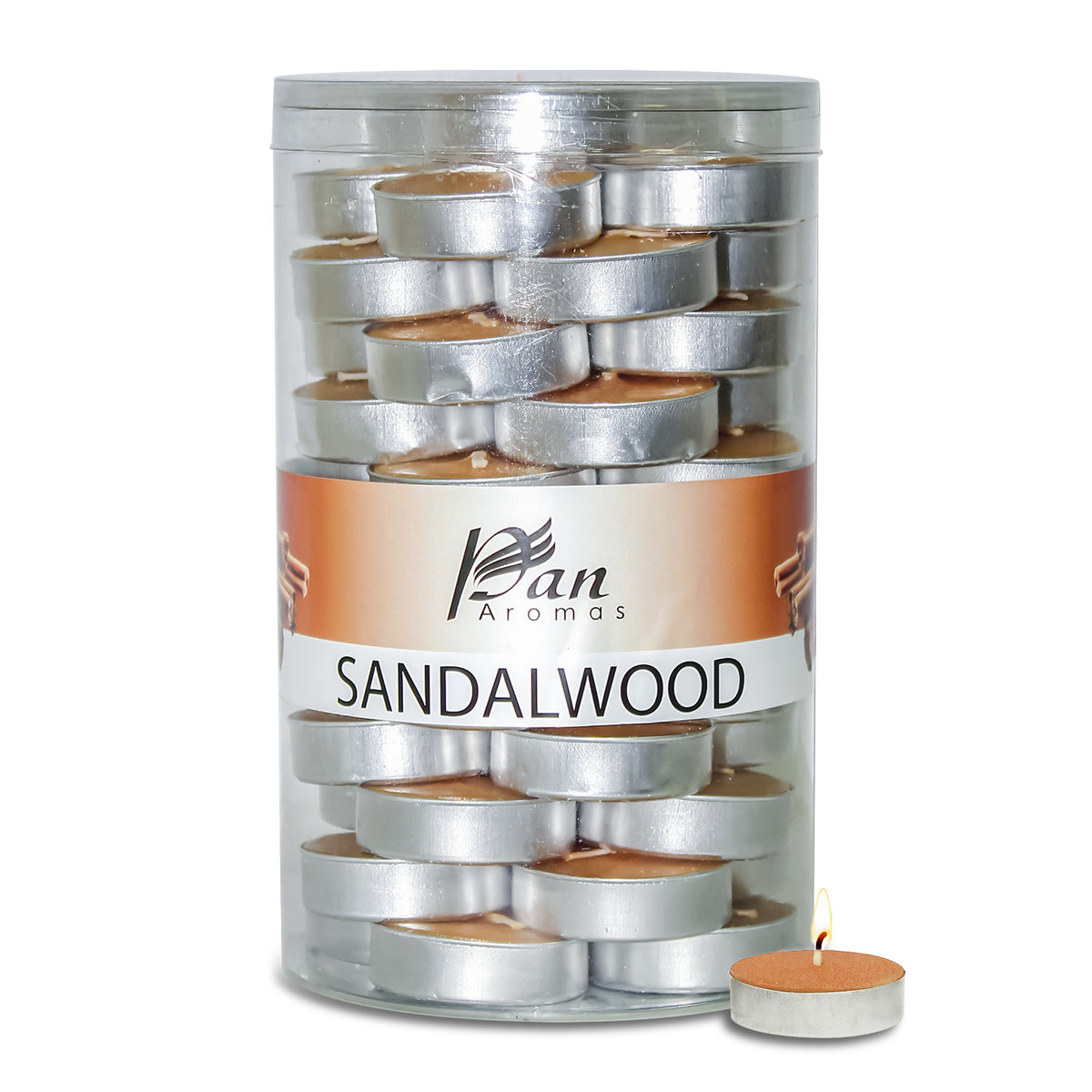 45-Pack Scented Tealight Candle - Sandalwood