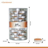45-Pack Scented Tealight Candle - Sandalwood