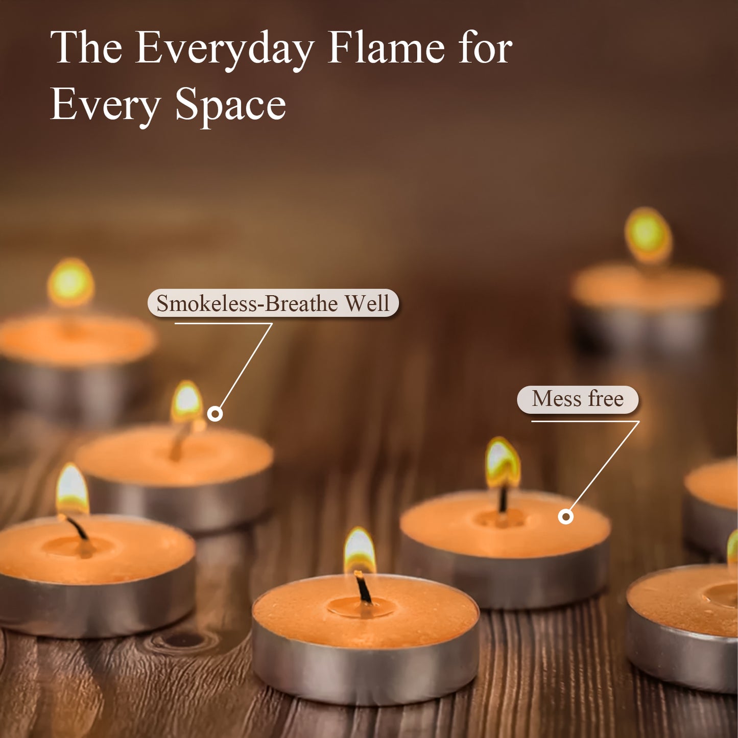 45-Pack Scented Tealight Candle - Sandalwood