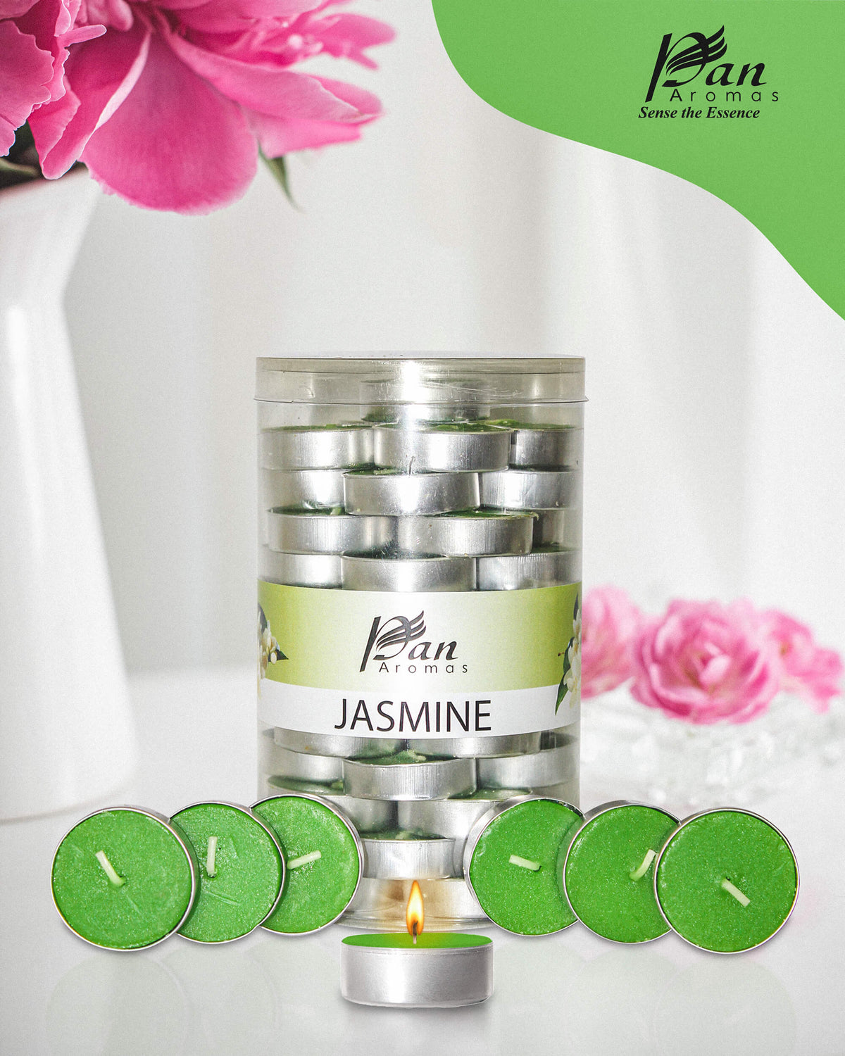 45-Pack Scented Tealight Candle - Jasmine