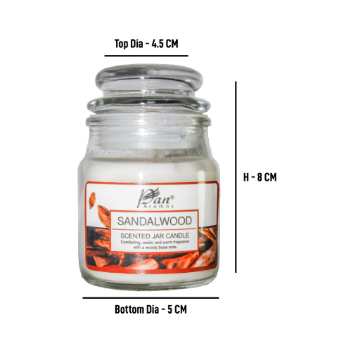85gm Jar Candle with Lid - Sandalwood