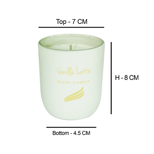 150gms Crystal Collection Scented Candle - Vanilla Latte