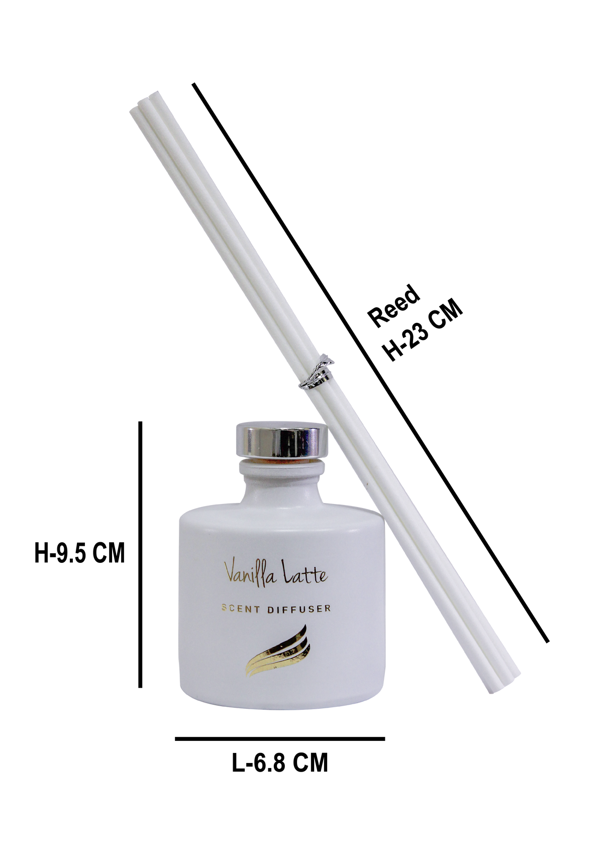 100ml Crystal Collection Reed Diffuser - Vanilla Latte
