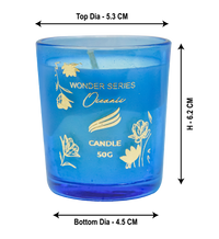 50gm Wonder Series Shot Glass Candle - Oceanic