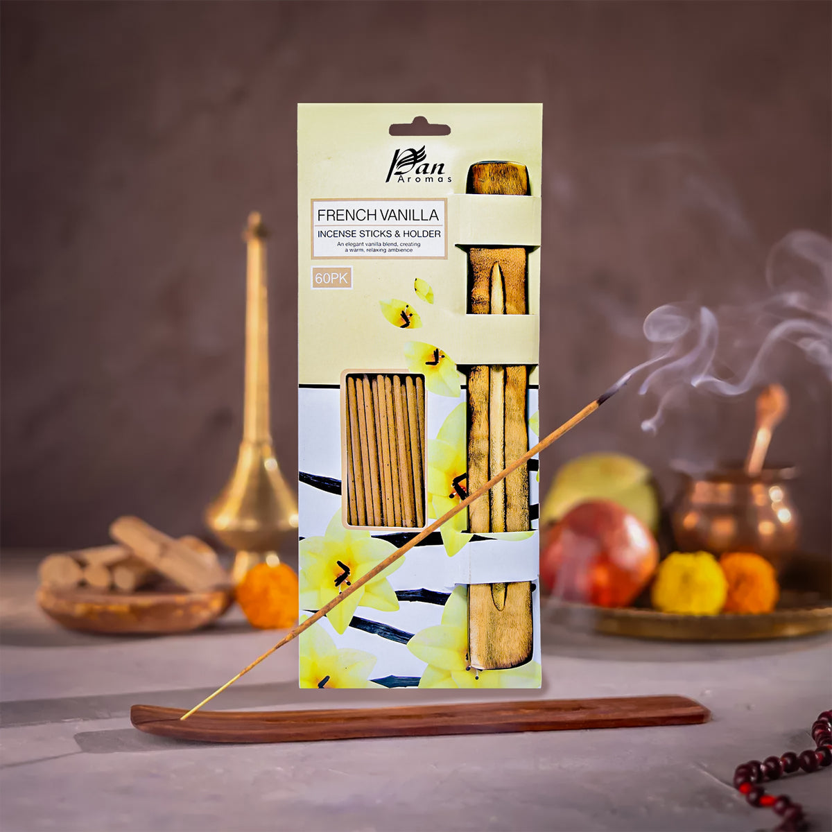 60 Pack Scented Incense Stick- French Vanilla
