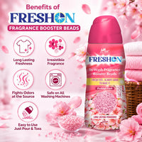 FRESHON  by Pan Aromas (Orchard Fresh) In-Wash Fragrance Booster Beads 350g | Long-Lasting Laundry Freshener | Works with All Washing Machines | Gentle on Fabrics | Lasts Up to 16 Washes