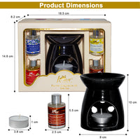 Burner Fragrance Oil Gift Set - 2B Warm_Black