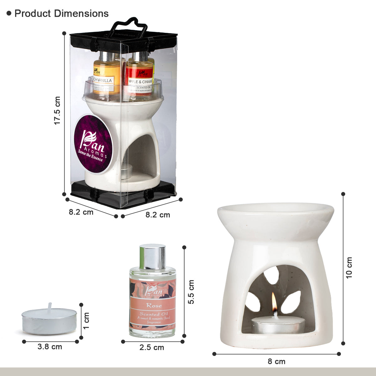 Assorted Burner Fragrance Oil Giftset 2- White