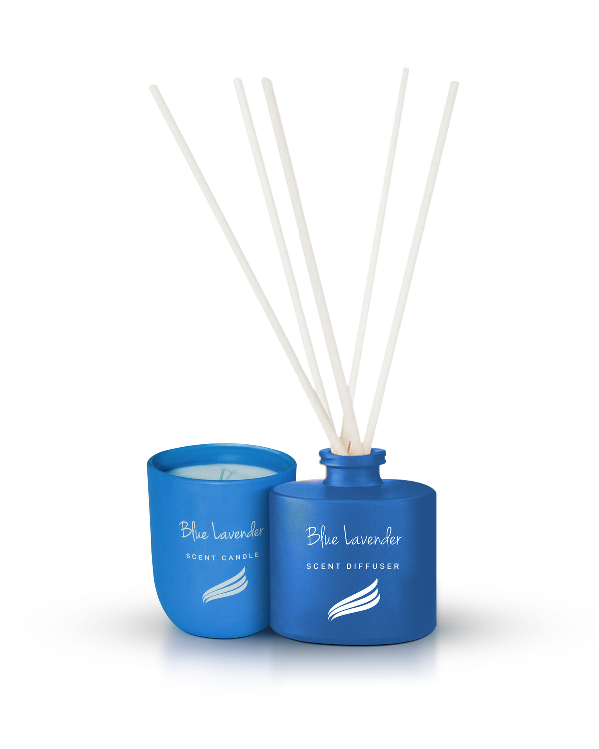 Crystal Collection - Blue Lavender (Special Combo) Reed Diffuser (100ml) & Scented Candle (150g)