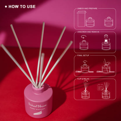 Crystal Collection – Orchard Blossom (Special Combo) | Reed Diffuser (100ml) & Scented Candle (150g)