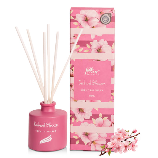 Orchard Blossom Scented Reed Diffuser - Crystal Collection (100ml)