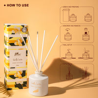 Crystal Collection – Vanilla Latte (Special Combo) | Reed Diffuser (100ml) & Scented Candle (150g)