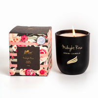 Midnight Rose Scented Candle - Crystal Collection (150gms)