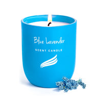 Blue Lavender Scented Candle - Crystal Collection (150gms)