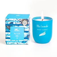 Blue Lavender Scented Candle - Crystal Collection (150gms)