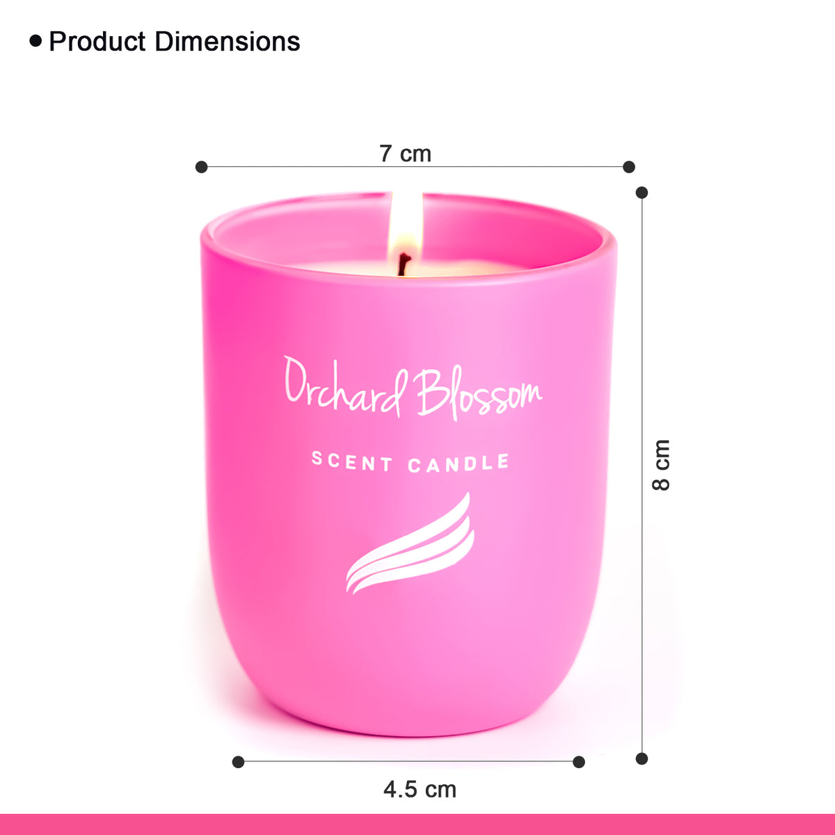 Orchard Blossom Scented Candle - Crystal Collection (150gms)