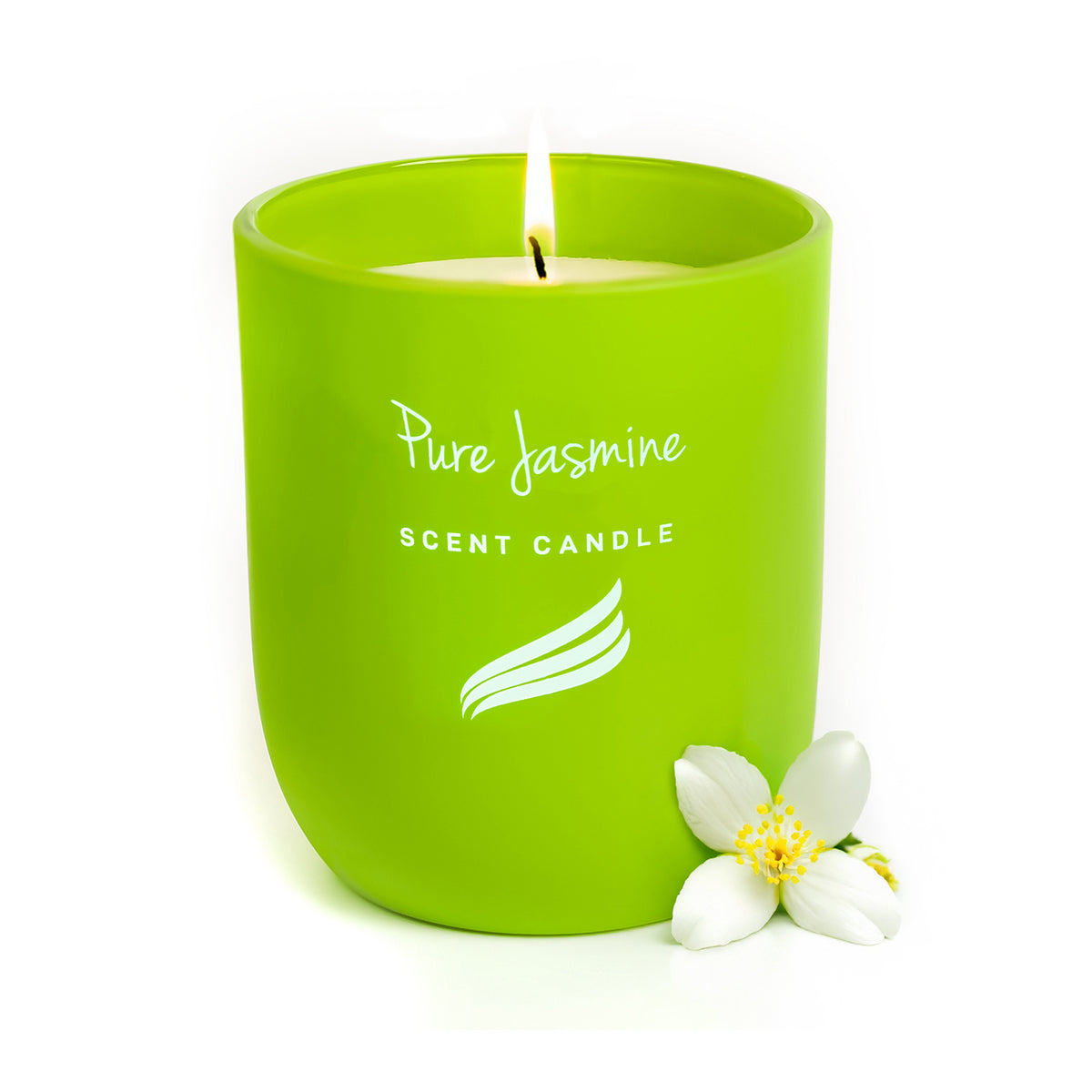 Pure Jasmine Scented Candle - Crystal Collection (150gms)