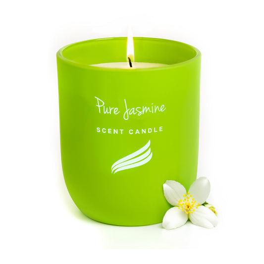 Pure Jasmine Scented Candle - Crystal Collection (150gms)