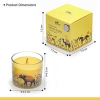Celebration Collection – Lemon Sorbet Decal Print Scented Candle (100g)