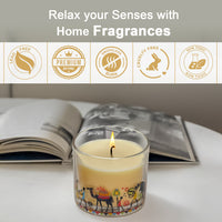 Celebration Collection – Vanilla Bean Decal Print Scented Candle (100g)