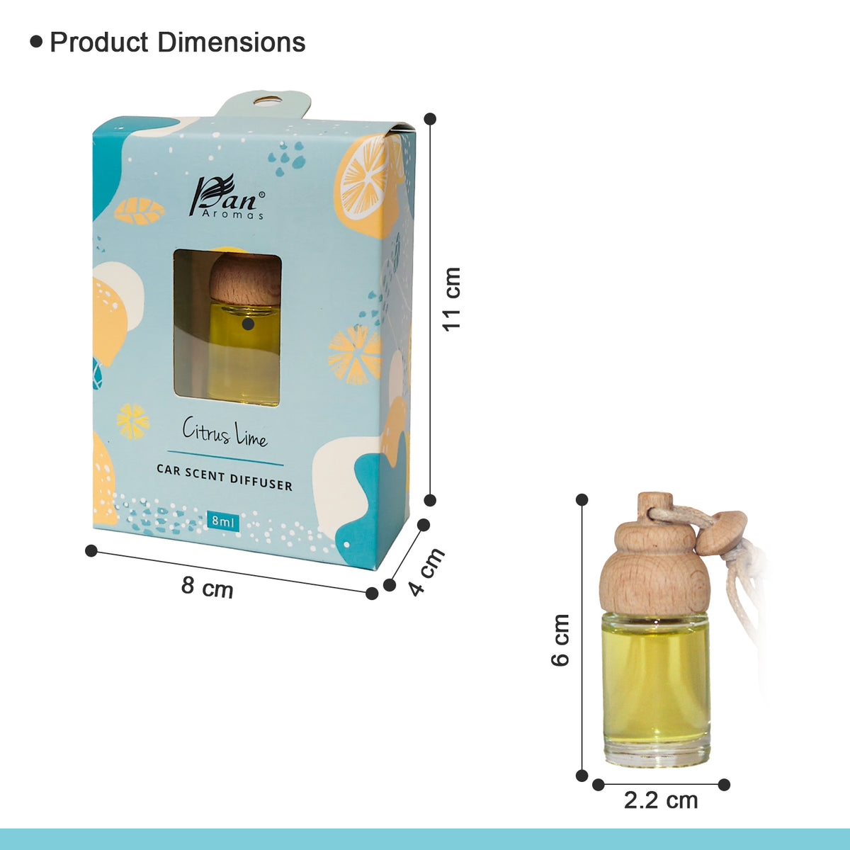 8ml Car Scent Diffuser - Citrus Lime