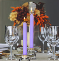 4 -Pack Unscented Dinner Candle - Purple