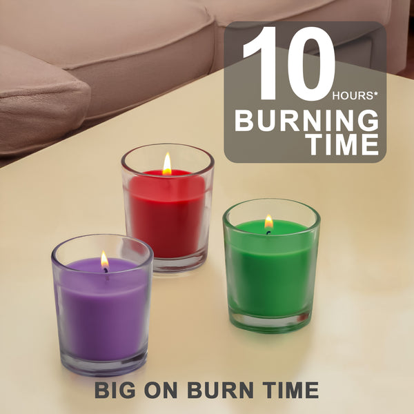 3 Pack Shot Glass Candle- (Fresh Lavender - Jasmine - Rose)