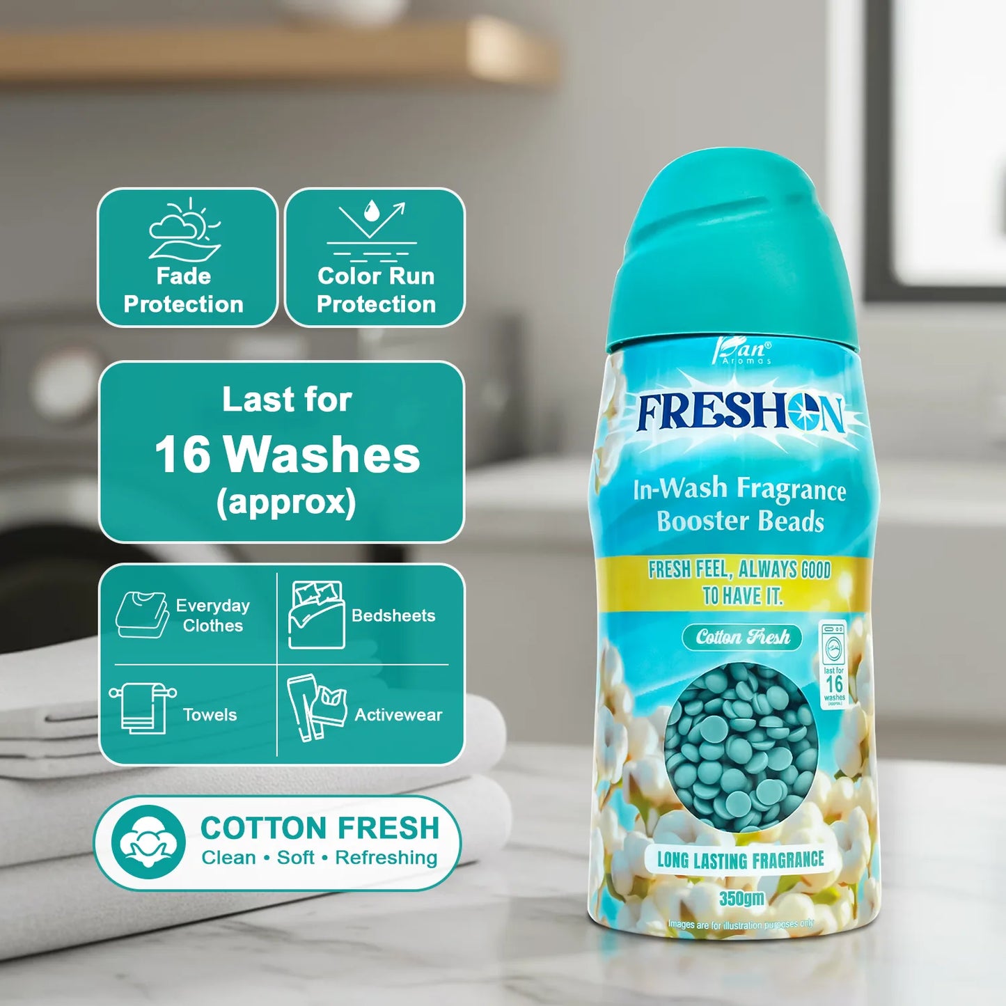 Cotton Fresh In-Wash Fragrance Booster Beads – 350g
