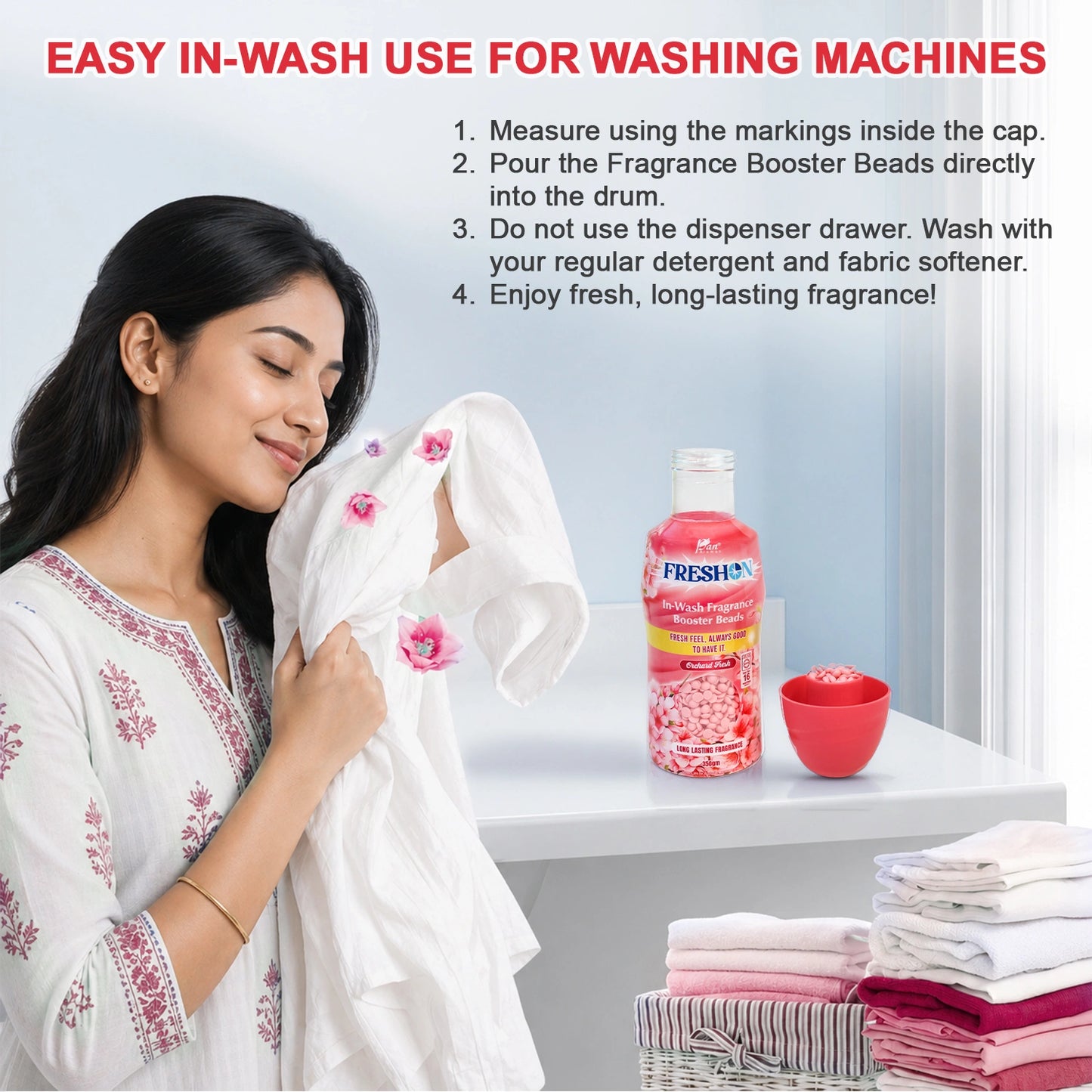 Orchard Fresh In-Wash Fragrance Booster Beads – 350g