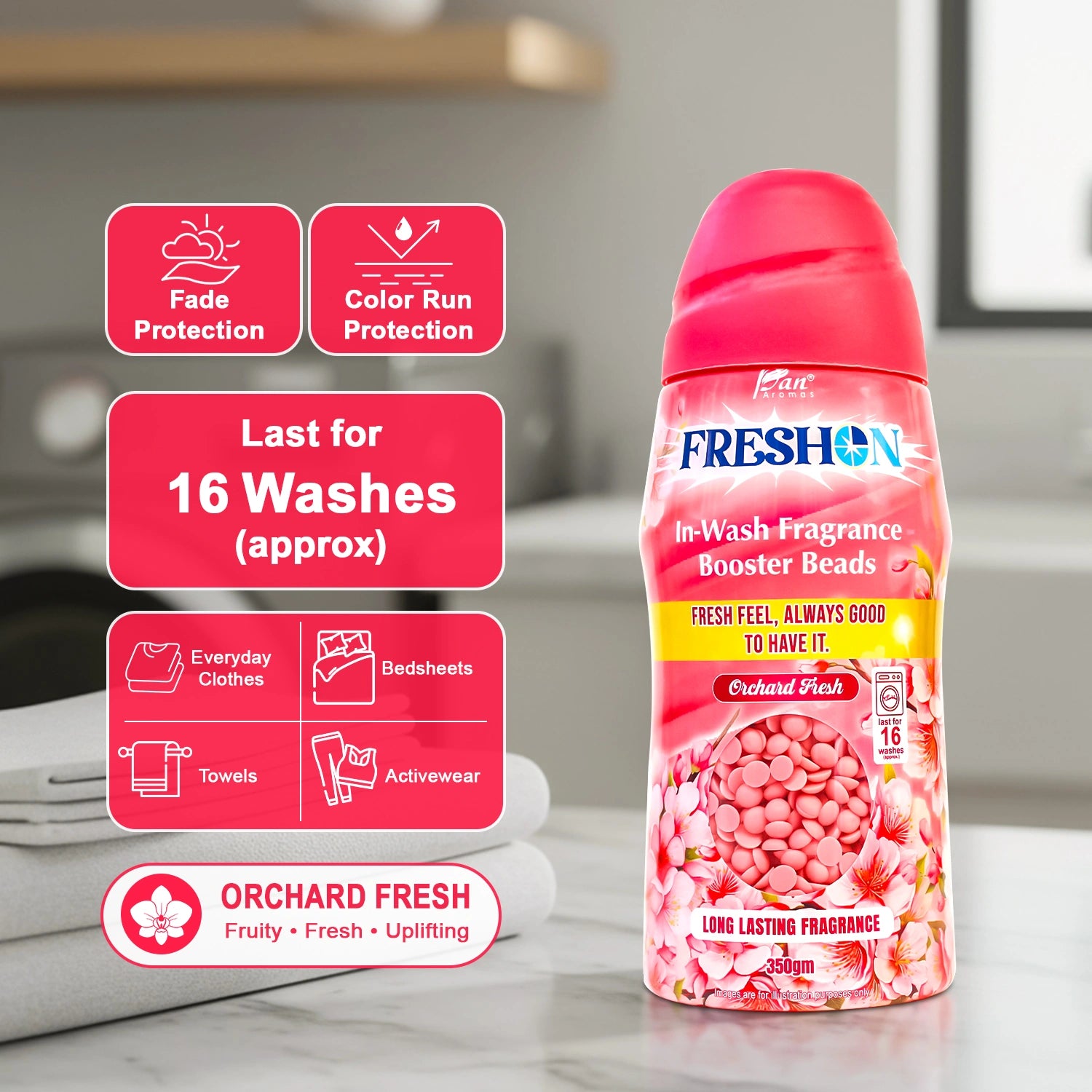 Orchard Fresh In-Wash Fragrance Booster Beads – 350g