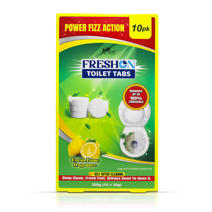 Power Fizz Toilet Cleaner Tablets – Fresh Lime (Pack of 10)