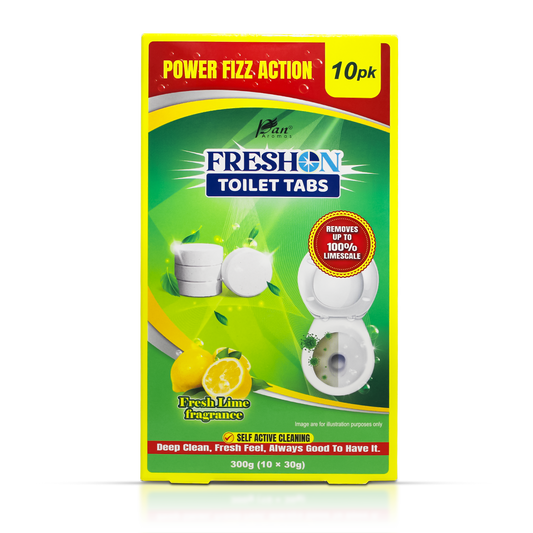 Power Fizz Toilet Cleaner Tablets – Fresh Lime (Pack of 10)