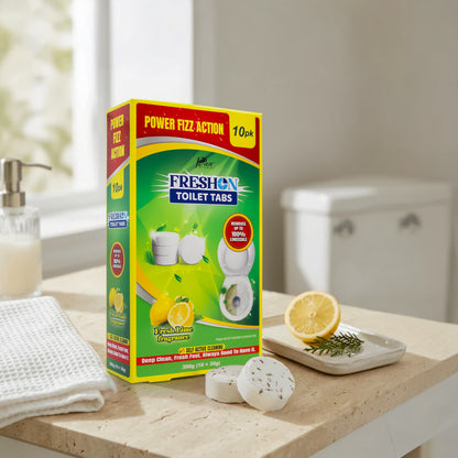 Power Fizz Toilet Cleaner Tablets – Fresh Lime (Pack of 10)