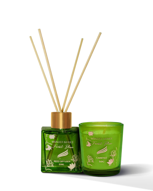 Wonder Series - Forest Bliss (Special Combo) Reed Diffuser (50ml) & Scented Candle (50g)