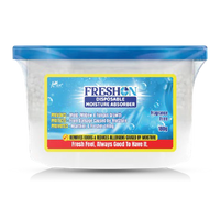 FRESHON  by Pan Aromas - Disposable Moisture Absorber 180g | Dehumidifier for Wardrobe, Closet, Shoe Rack, Car, Storage Boxes & Cabinets | Absorbs Up to 400ml Water