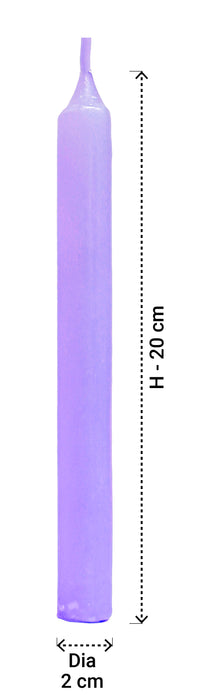 4 -Pack Unscented Dinner Candle - Purple