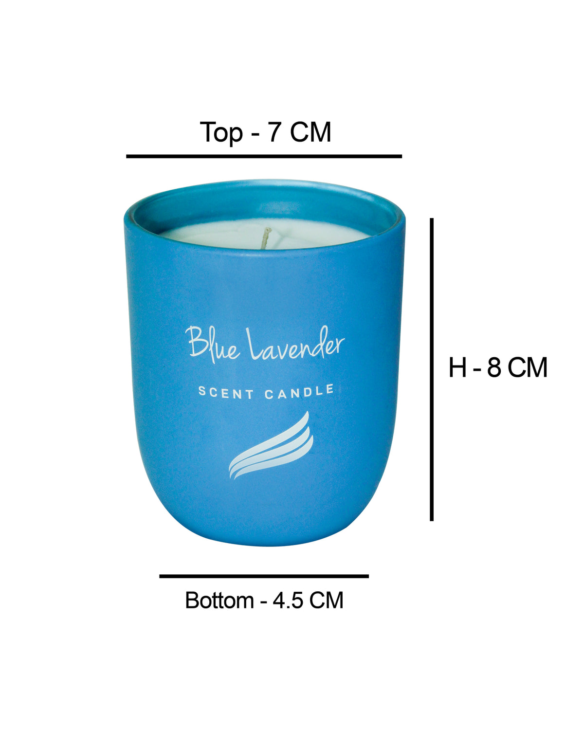 150gms Crystal Collection Scented Candle - Blue Lavender