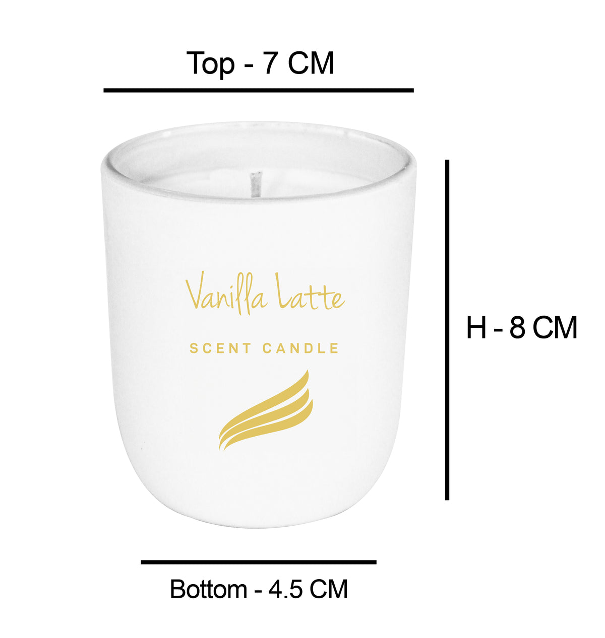 150gms Crystal Collection Scented Candle - Vanilla Latte