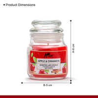 Jar Glass Candle With Lid – Apple & Cinnamon (85g)