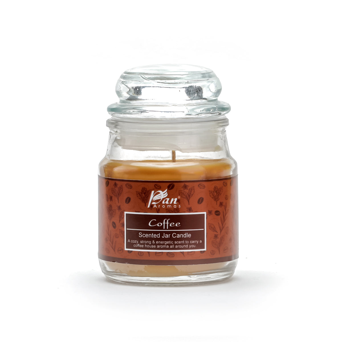 Jar Glass Candle With Lid – Coffee (85g)