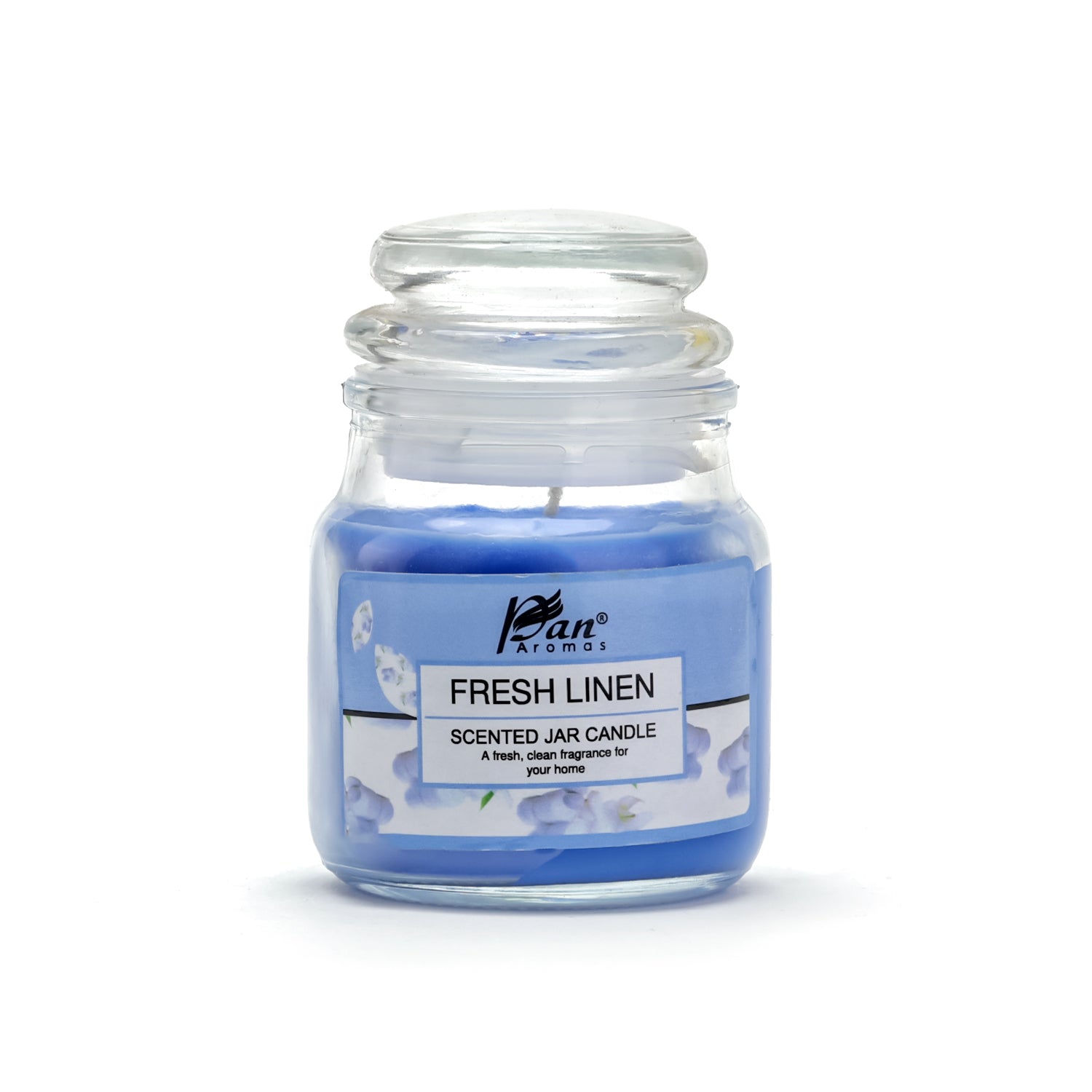 Jar Glass Candle With Lid – Fresh Linen (85g)
